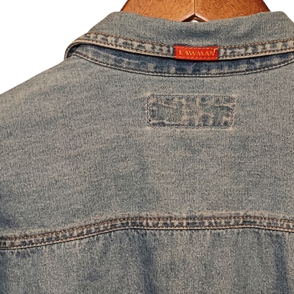Vintage Lawman Lightweight Denim Shirt - Picture 4 of 5